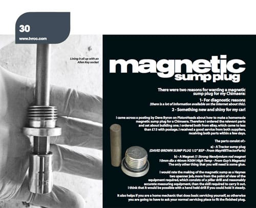 Magnetic sump plug