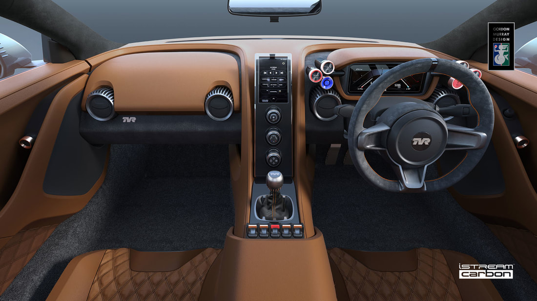 TVR new 2017 Griffith interior and dashboard